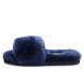 Fluff Slide Slippers Navy Blue - 38
