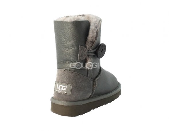 Kids Bailey Button Metallic Grey - 29