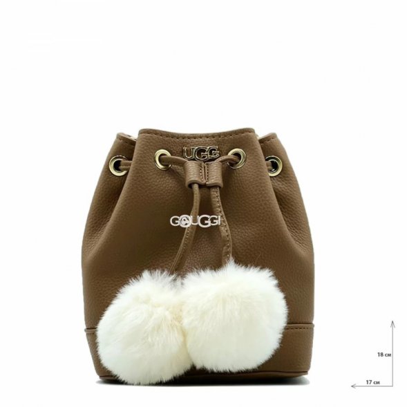 Ugg Aaliyah Bucket Crossbody Pom Chestnut