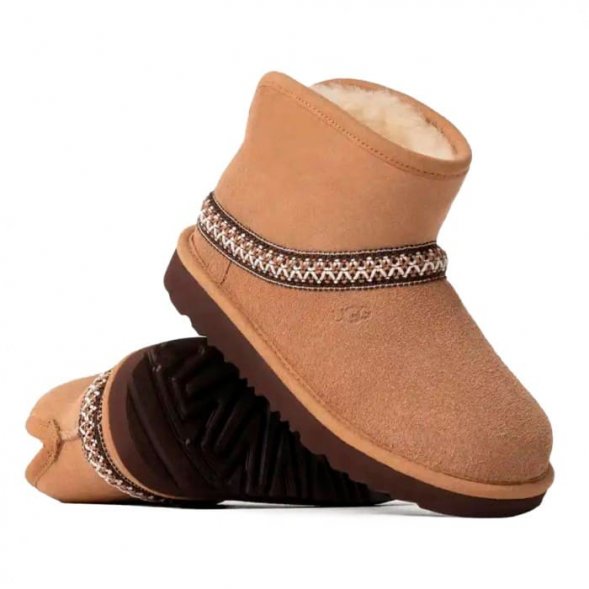 Женские угги Ugg Classic Mini Crescent - Chestnut