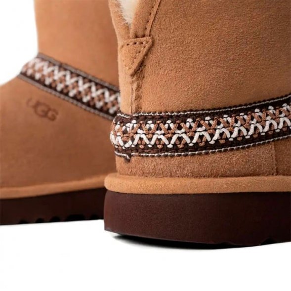 Женские угги Ugg Classic Mini Crescent - Chestnut