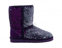 Classic Short Sparkles Camo Violet