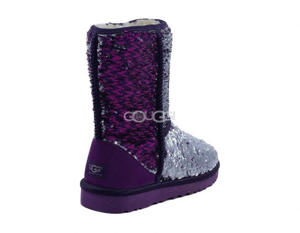 Classic Short Sparkles Camo Violet