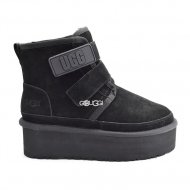 Ugg Classic Short Suede Platform Black