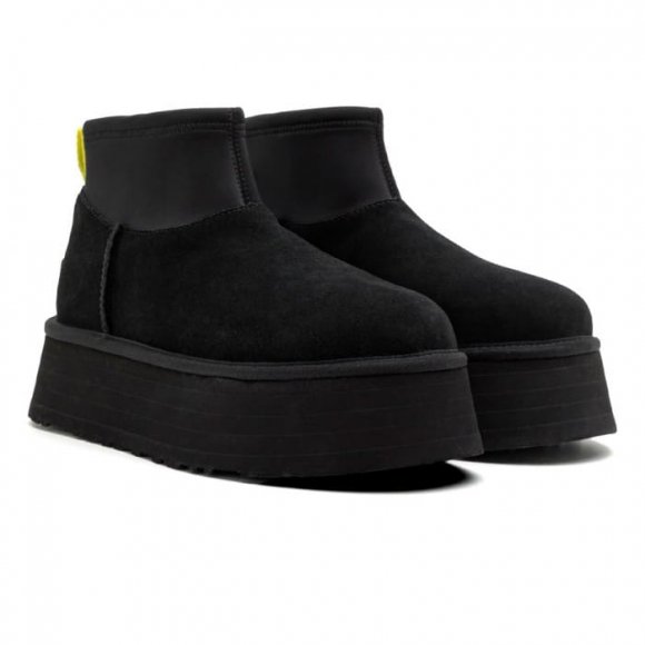 Женские вязаные мини угги UGG Classic Mini Dipper Black
