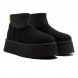 Женские вязаные мини угги UGG Classic Mini Dipper Black