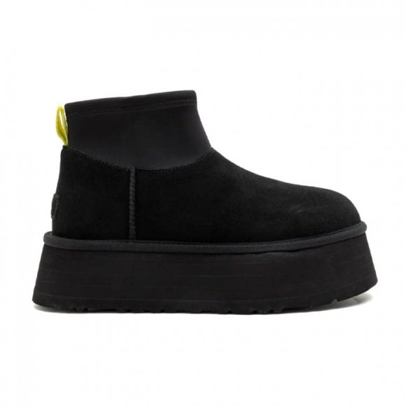 Женские вязаные мини угги UGG Classic Mini Dipper Black
