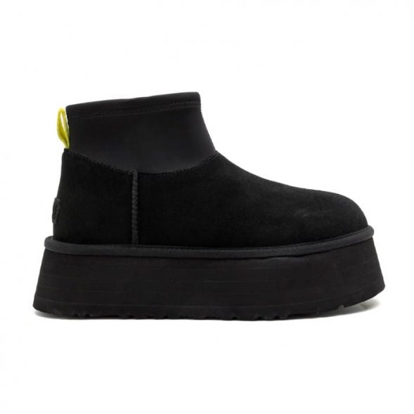 Женские вязаные мини угги UGG Classic Mini Dipper Black