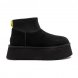 Женские вязаные мини угги UGG Classic Mini Dipper Black