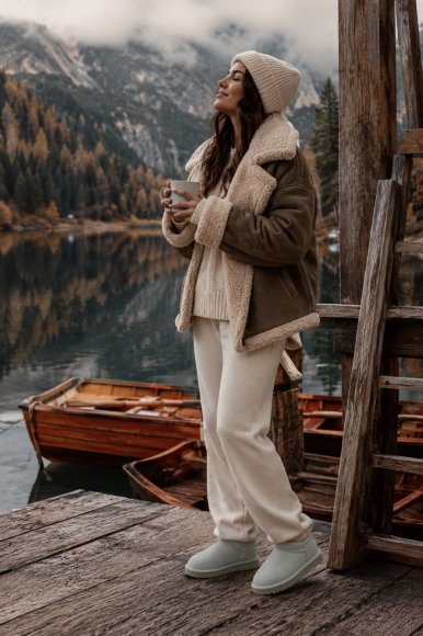 Женские ультра мини угги Ugg Tasman - White Женские ультра мини угги Ugg Tasman - White