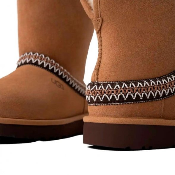 Женские угги Ugg Classic Short Crescent - Chestnut