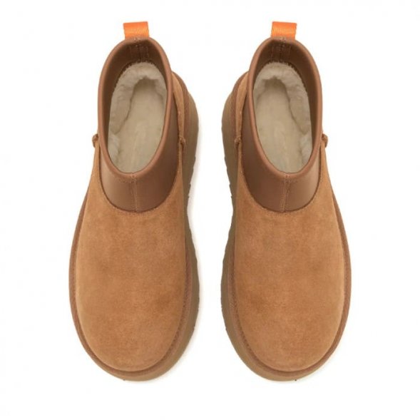 Женские вязаные мини угги UGG Classic Mini Dipper Chestnut