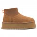 Женские вязаные мини угги UGG Classic Mini Dipper Chestnut