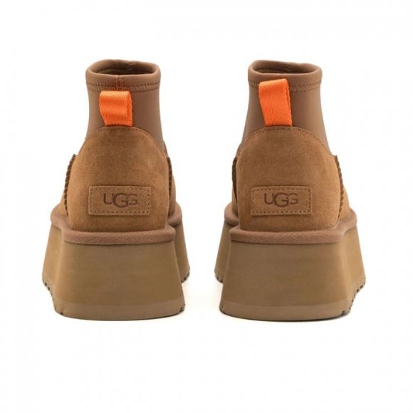 Женские вязаные мини угги UGG Classic Mini Dipper Chestnut