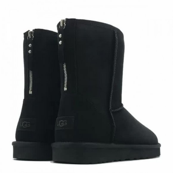 Мужские короткие угги на молнии Ugg Classic Short Men's ZIP - Black