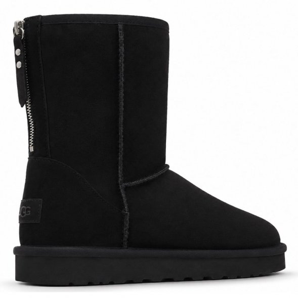 Ugg Classic Short Men's ZIP - Black - черный, 45, Замша