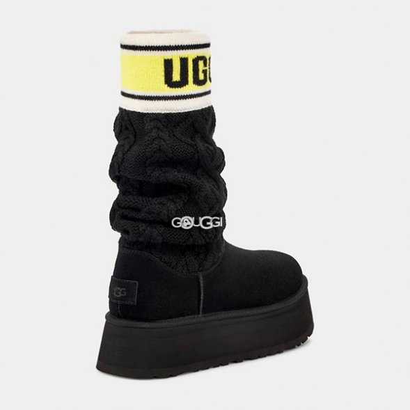 Ugg Classic Sweater Letter Black