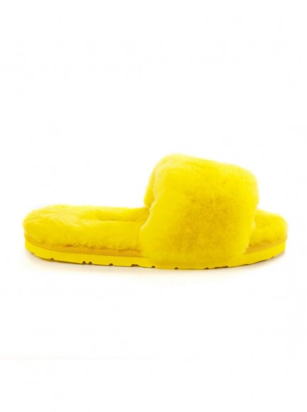 Fluff Slide Slippers Yellow - 36