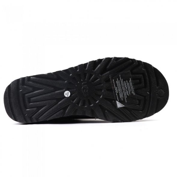 Женские ультра мини угги UGG Classic Ultra Mini LTHR Regen - Black