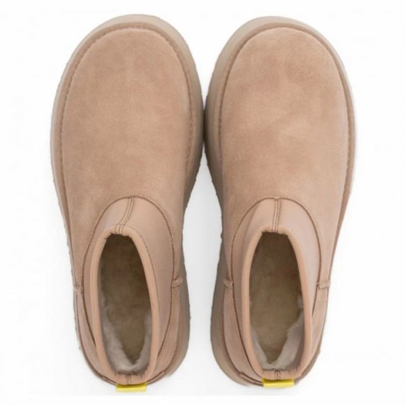 Женские вязаные мини угги UGG Classic Mini Dipper Sand