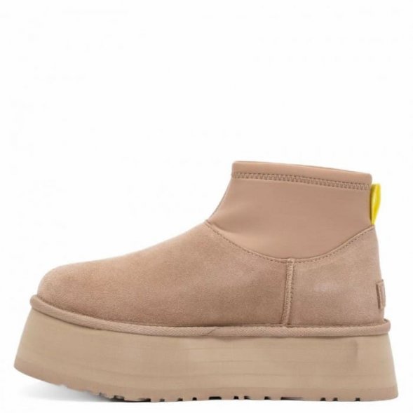 Женские вязаные мини угги UGG Classic Mini Dipper Sand