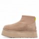 Женские вязаные мини угги UGG Classic Mini Dipper Sand