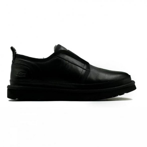 Ugg Mens Slippers Flex Leather - Black - черный, 48, кожа