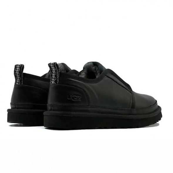 Ugg Mens Slippers Flex Leather - Black - черный, 48, кожа