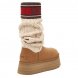 Женские вязаные угги на платформе Ugg Classic Sweater Letter Chestnut