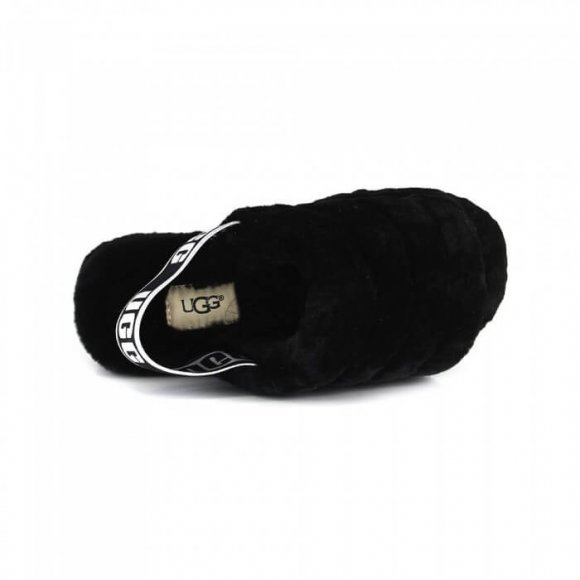 Ugg Fluff Yeah Slide - Black - черный, 35, Натуральная овчина