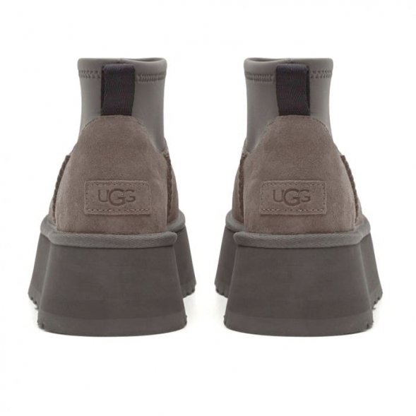 Женские вязаные мини угги UGG Classic Mini Dipper Thundercloud