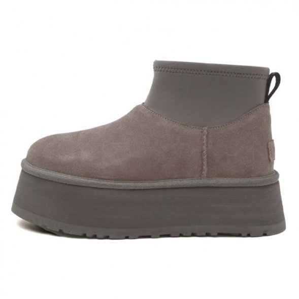 Женские вязаные мини угги UGG Classic Mini Dipper Thundercloud