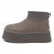 Женские вязаные мини угги UGG Classic Mini Dipper Thundercloud