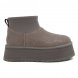 Женские вязаные мини угги UGG Classic Mini Dipper Thundercloud