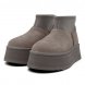 Женские вязаные мини угги UGG Classic Mini Dipper Thundercloud