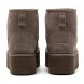 Женские мини угги на платформе Ugg Mini Platform Boot - Smoke Plume