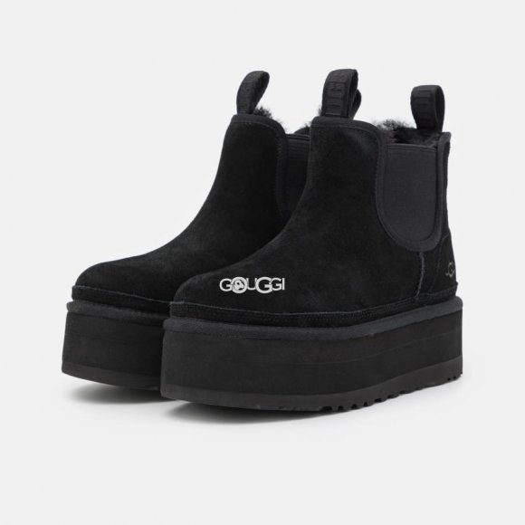 UGG Neumel Platform Chelsea Black