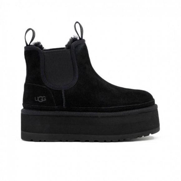 Женские челси на платформе Ugg Neumel Platform Chelsea - Black Женские челси на платформе Ugg Neumel Platform Chelsea - Black
