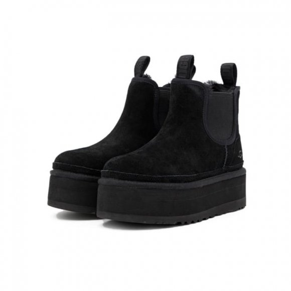 Женские челси на платформе Ugg Neumel Platform Chelsea - Black Женские челси на платформе Ugg Neumel Platform Chelsea - Black