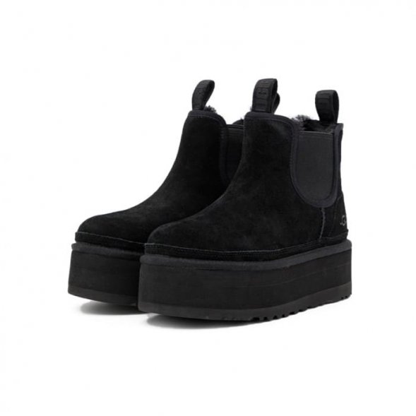 Женские челси на платформе Ugg Neumel Platform Chelsea - Black