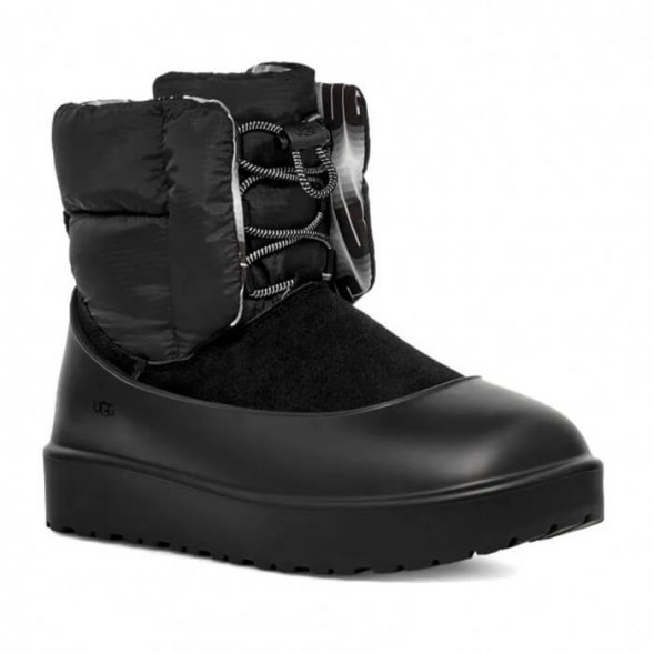 UGG Classic Maxi Toggle Black - черный, 39, Защищено: водонепроницаемые или водостойкие материалы. Водонепроницаемая замша Верх из нейлона Ripstop