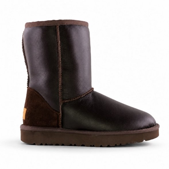Ugg Classic Short Men's Metallic - Chocolate - Шоколадный, 39, Специальное водоотталкивающее покрытие поверх натуральной замши
