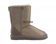 Classic Short ZIP Metallic Gold