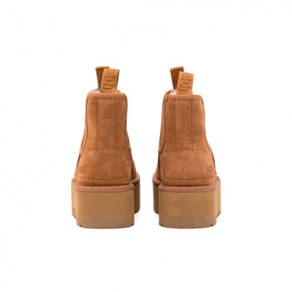 Ugg Neumel Platform Chelsea - Chestnut - Каштановый, 36, Замша