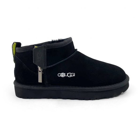 Ugg Women's Ultra Mini Black Zip - 40