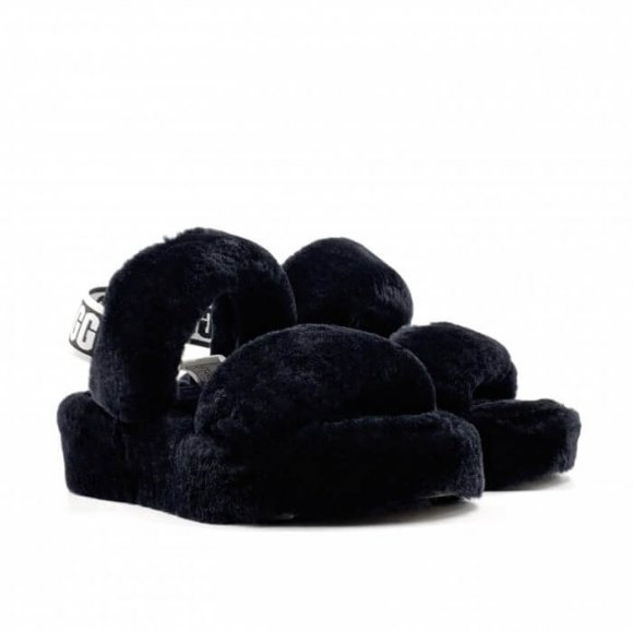 Ugg Oh Yeah Slide - Black - черный, 35, Натуральная овчина Ugg Oh Yeah Slide - Black - черный, 35, Натуральная овчина