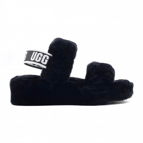 Ugg Oh Yeah Slide - Black - черный, 35, Натуральная овчина Ugg Oh Yeah Slide - Black - черный, 35, Натуральная овчина