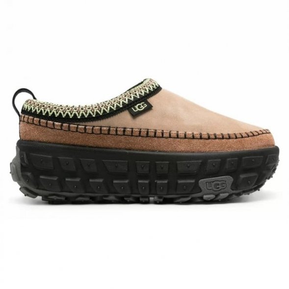 Женские слипоны на платформе Ugg Venture Daze Winter - Sand/Black