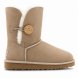 Женские короткие угги с пуговицей и пропиткой Ugg Bailey Button II Boot - Sand