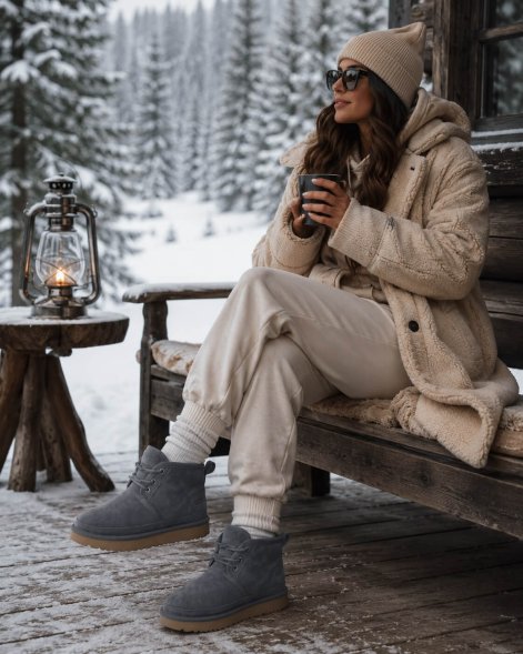 Ugg Neumel - Shade - Серый/синий, 36, Замша